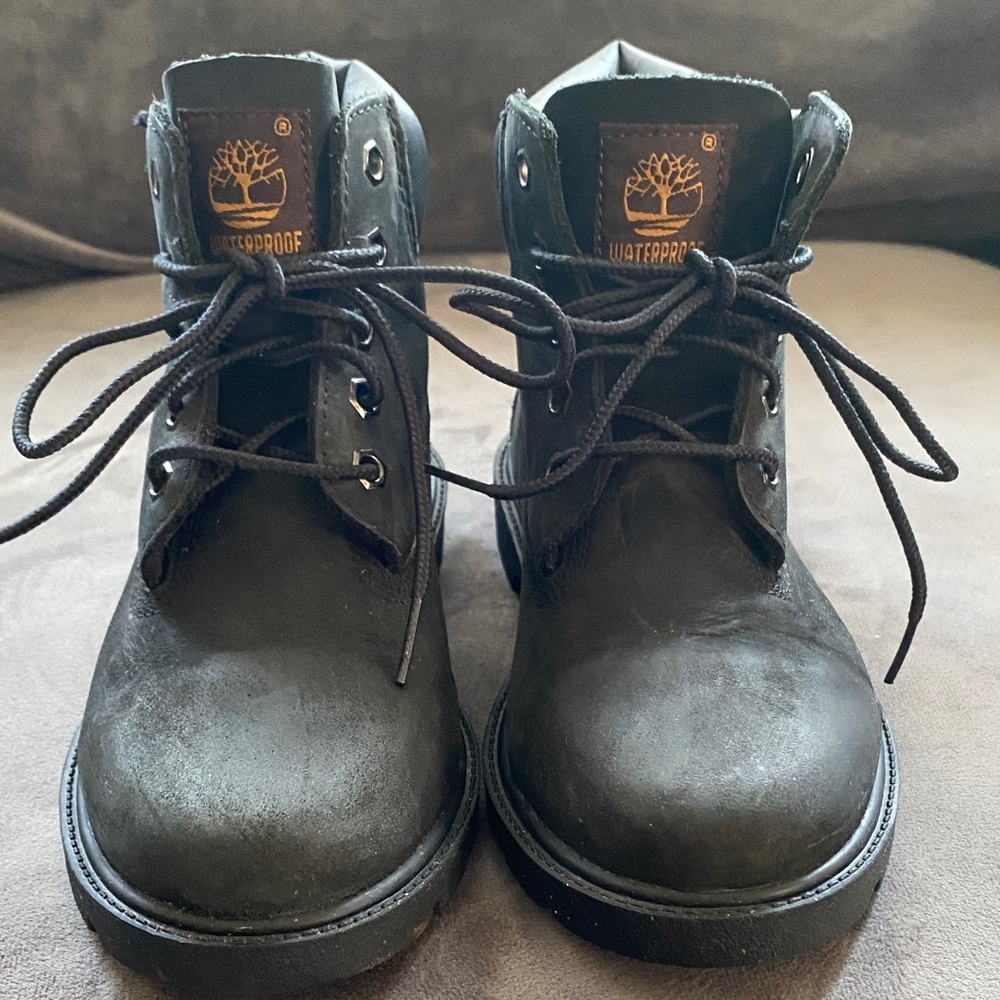 Timberland Youth Black Boots